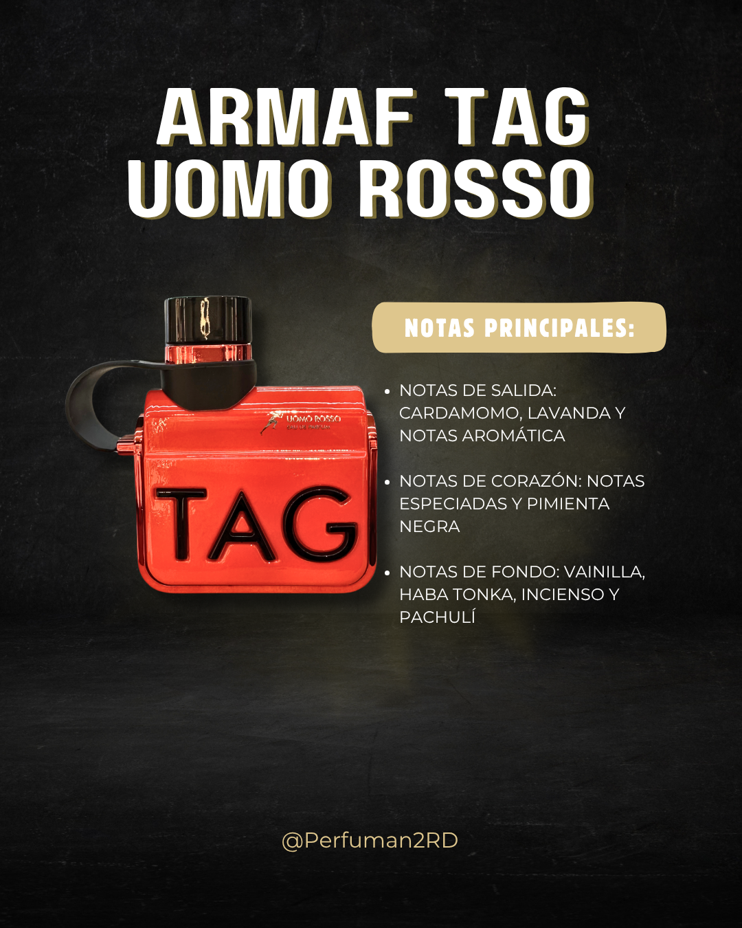 Armaf Tag Uomo Rosso M EDP 3.4 oz