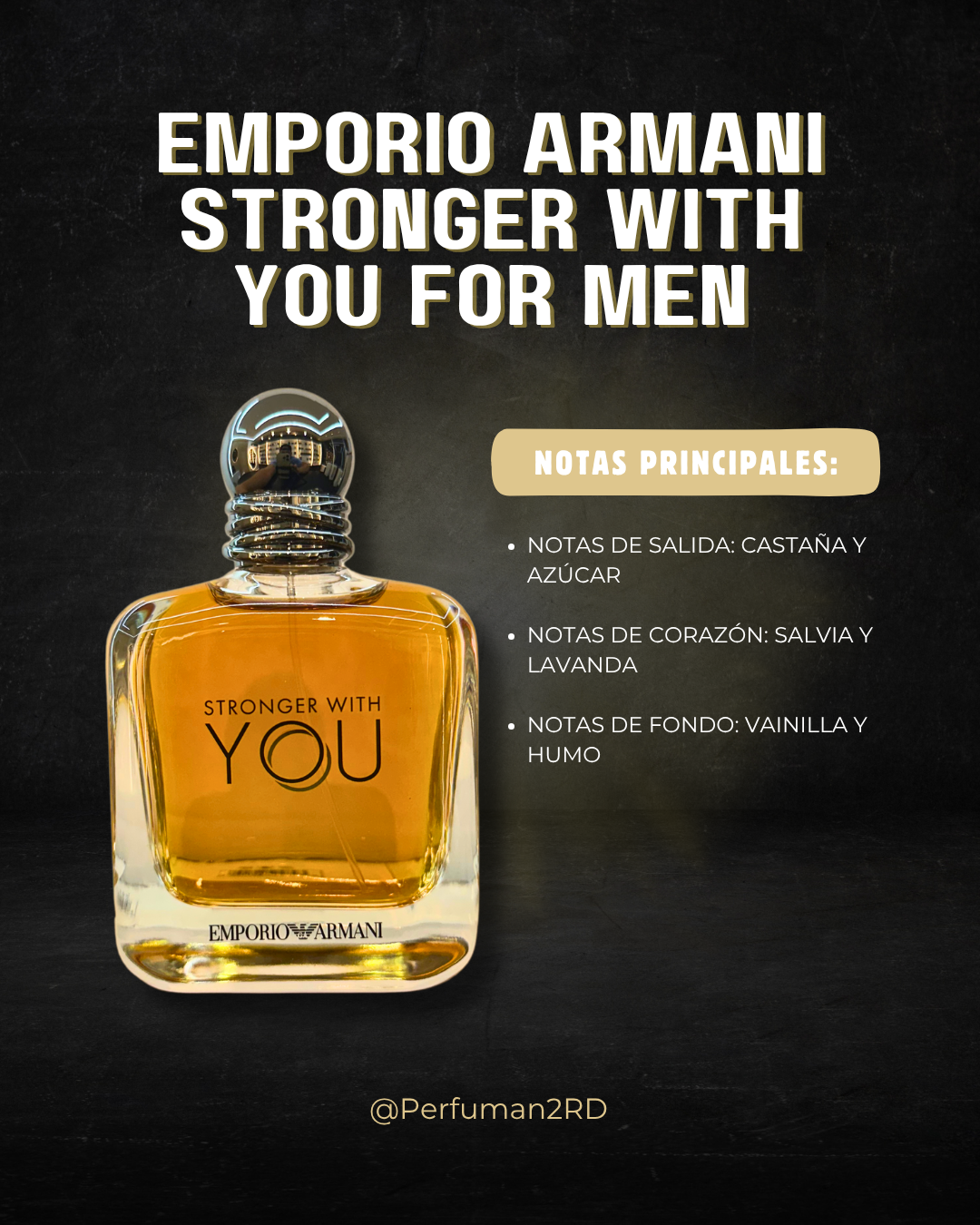 Emporio Armani Stronger With You for Men 3.4 oz Eau De Toilette