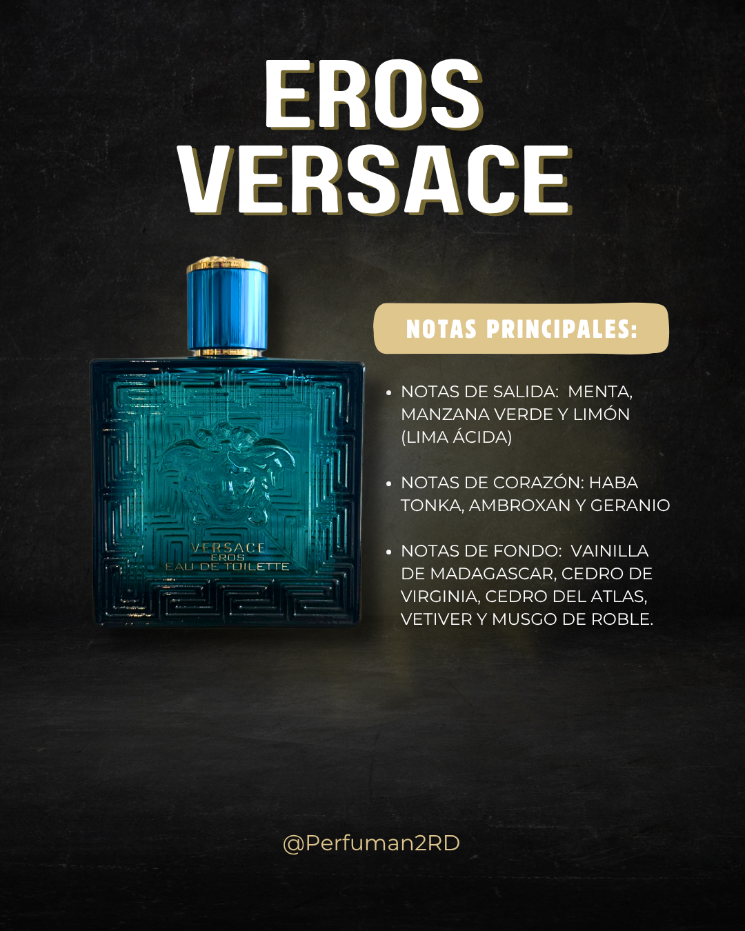 Versace Eros for Men 3.4 oz Eau De Toilette