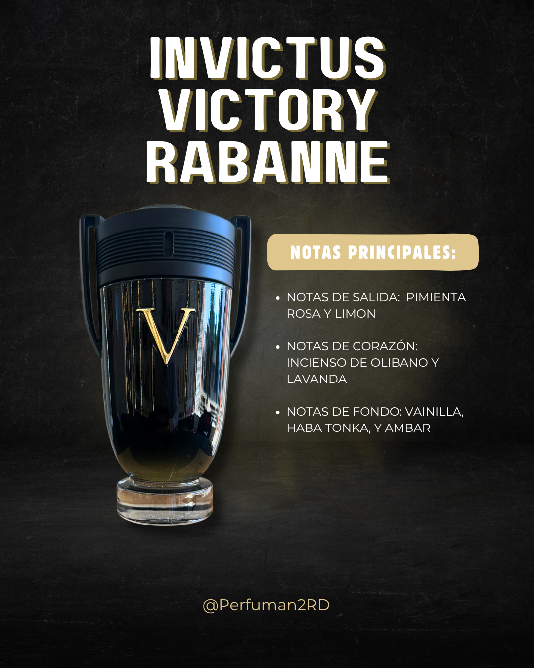 Invictus Victory by Paco Rabanne for Men 3.4 oz Eau De Parfum