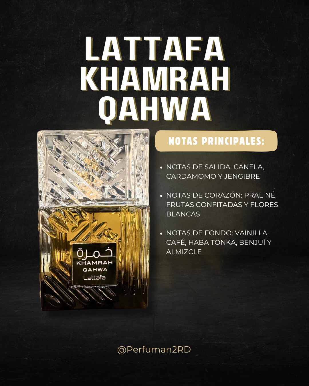 Lattafa Khamrah Qahwa U EDP 3.4 oz