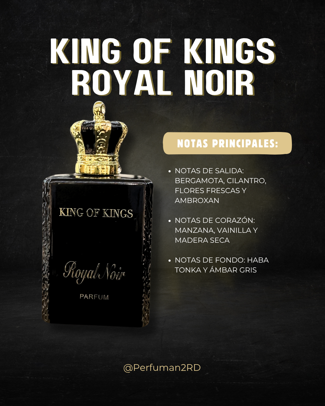 Macarena King Of Kings Royal Noir U PARFUM 3.4