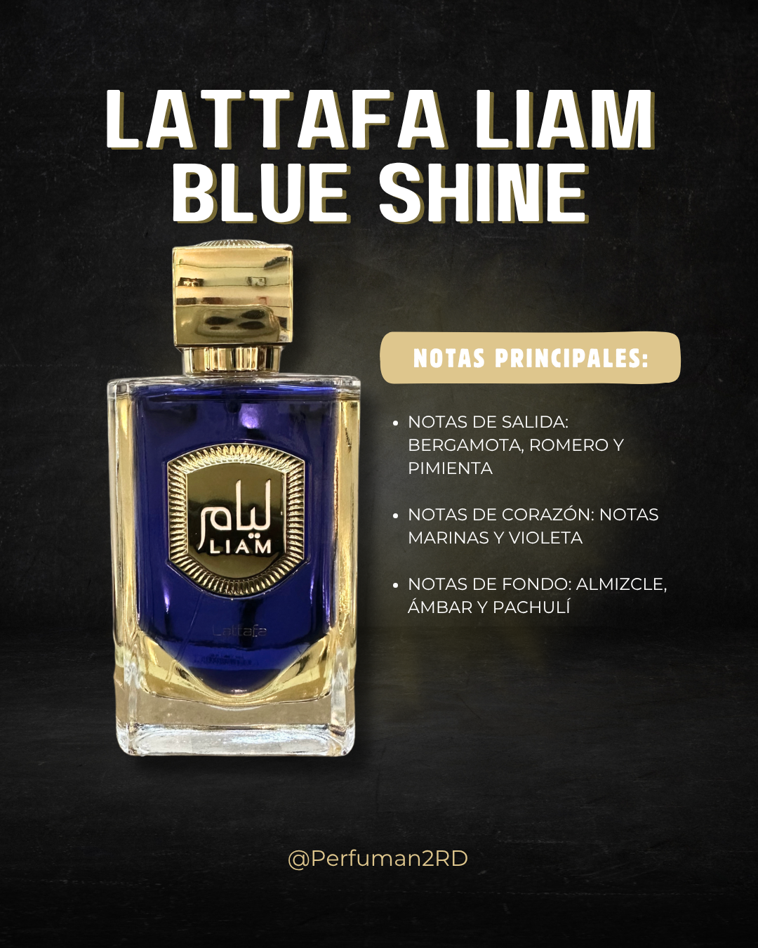 Lattafa Liam Blue Shine U EDP 3.4 oz