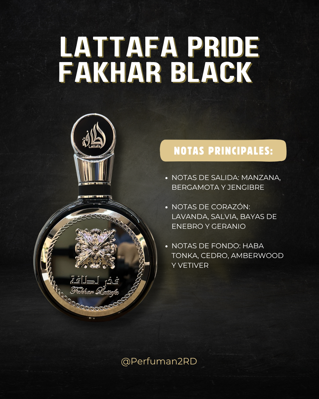 Lattafa Pride Fakhar Black M EDP 3.4 oz