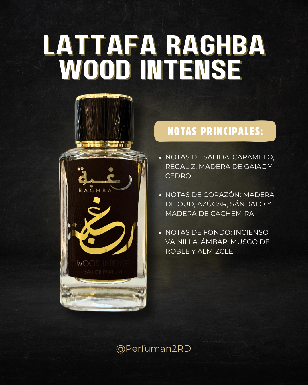 Decants Lattafa Raghba Wood intense 10ml