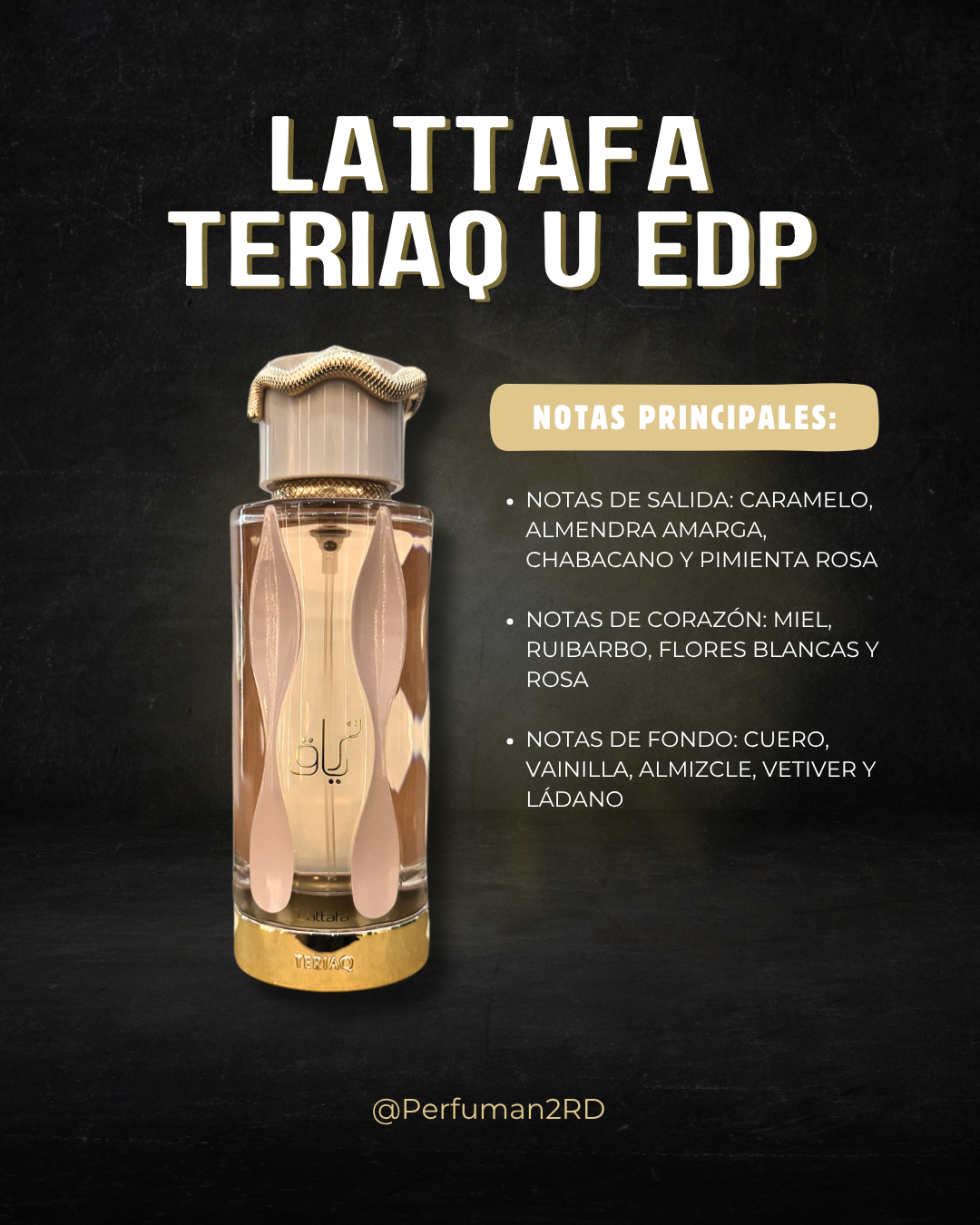 Lattafa Teriaq U EDP 3.4 oz