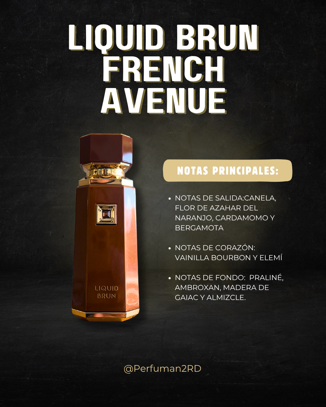 Fragrance World Liquid Brun U EDP 3.4oz