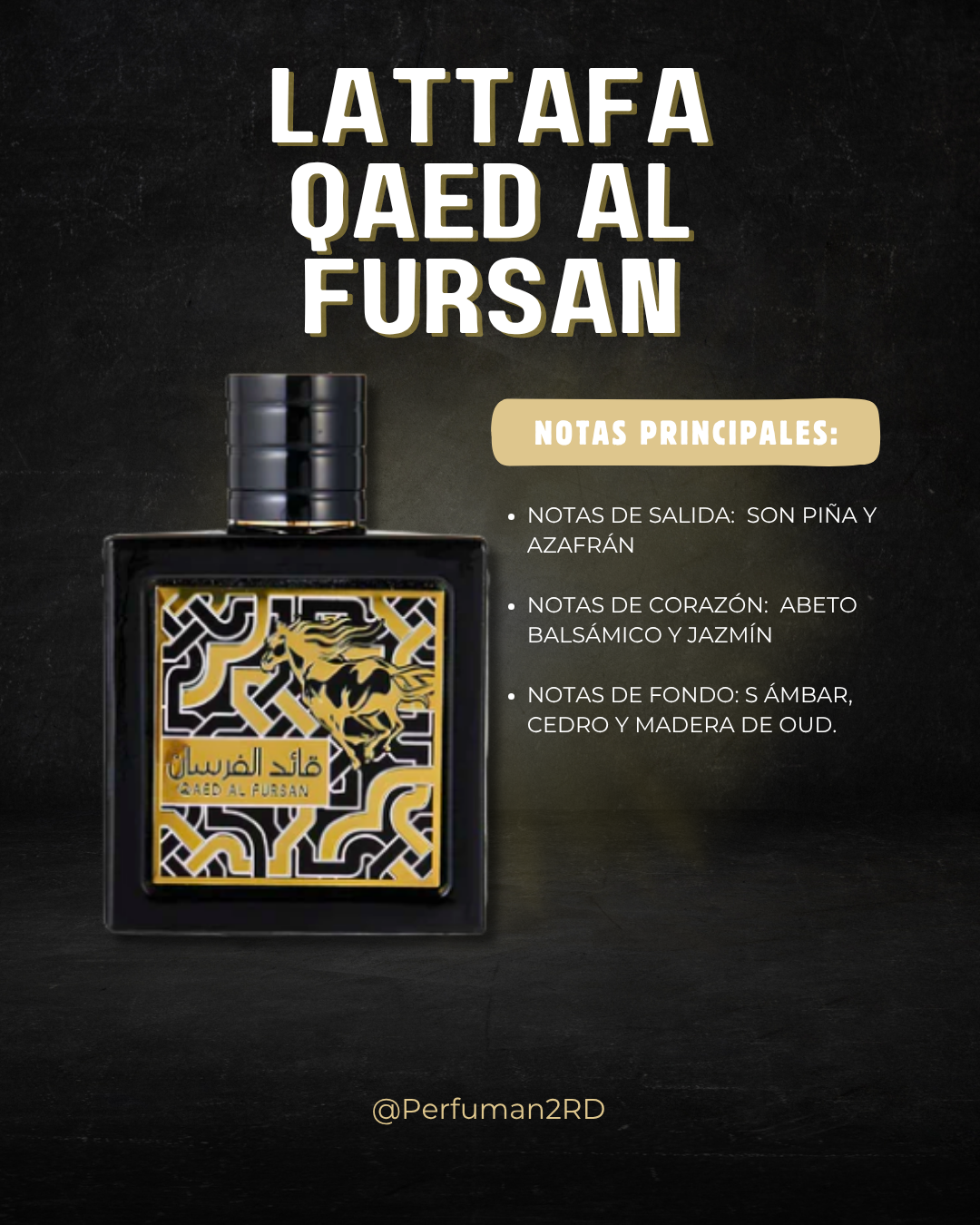 Decants Lattafa Qaed Al Fursan U EDP 10ml