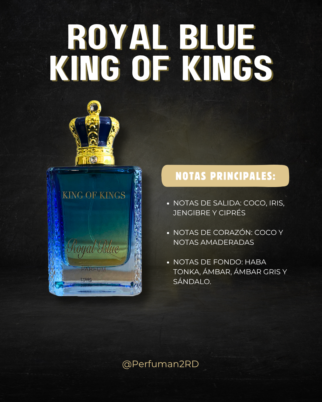 Macarena King Of Kings Royal Blue M PARFUM 3.4
