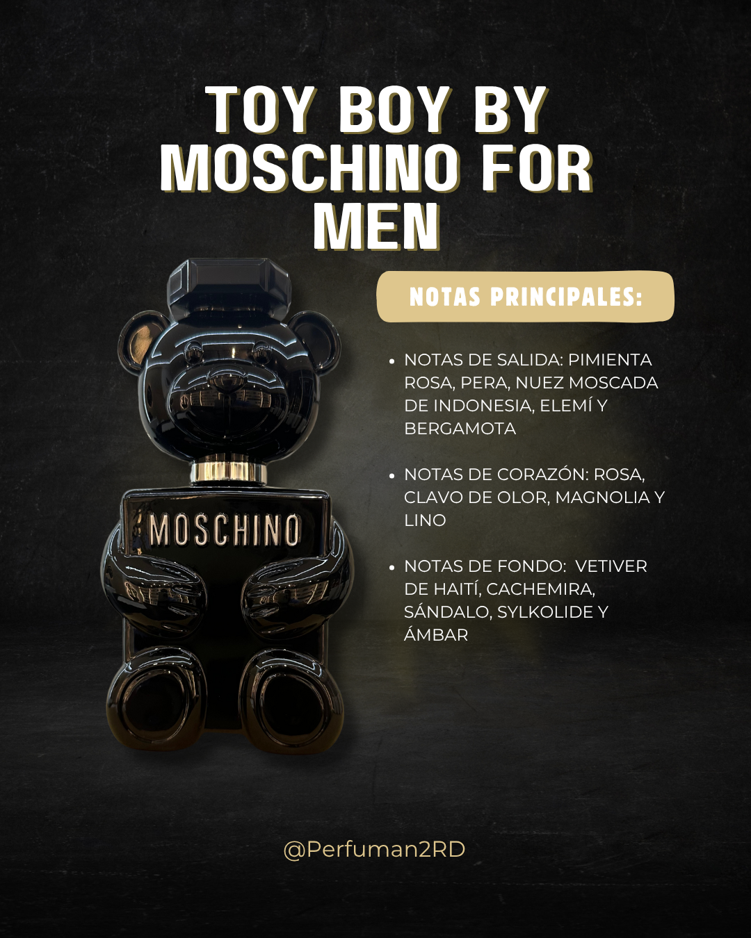 Toy Boy by Moschino for Men 3.4 oz Eau De Parfum