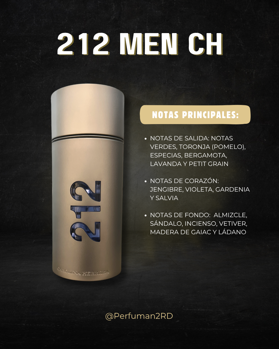 212 Men by Carolina Herrera 3.4 oz Eau De Toilette