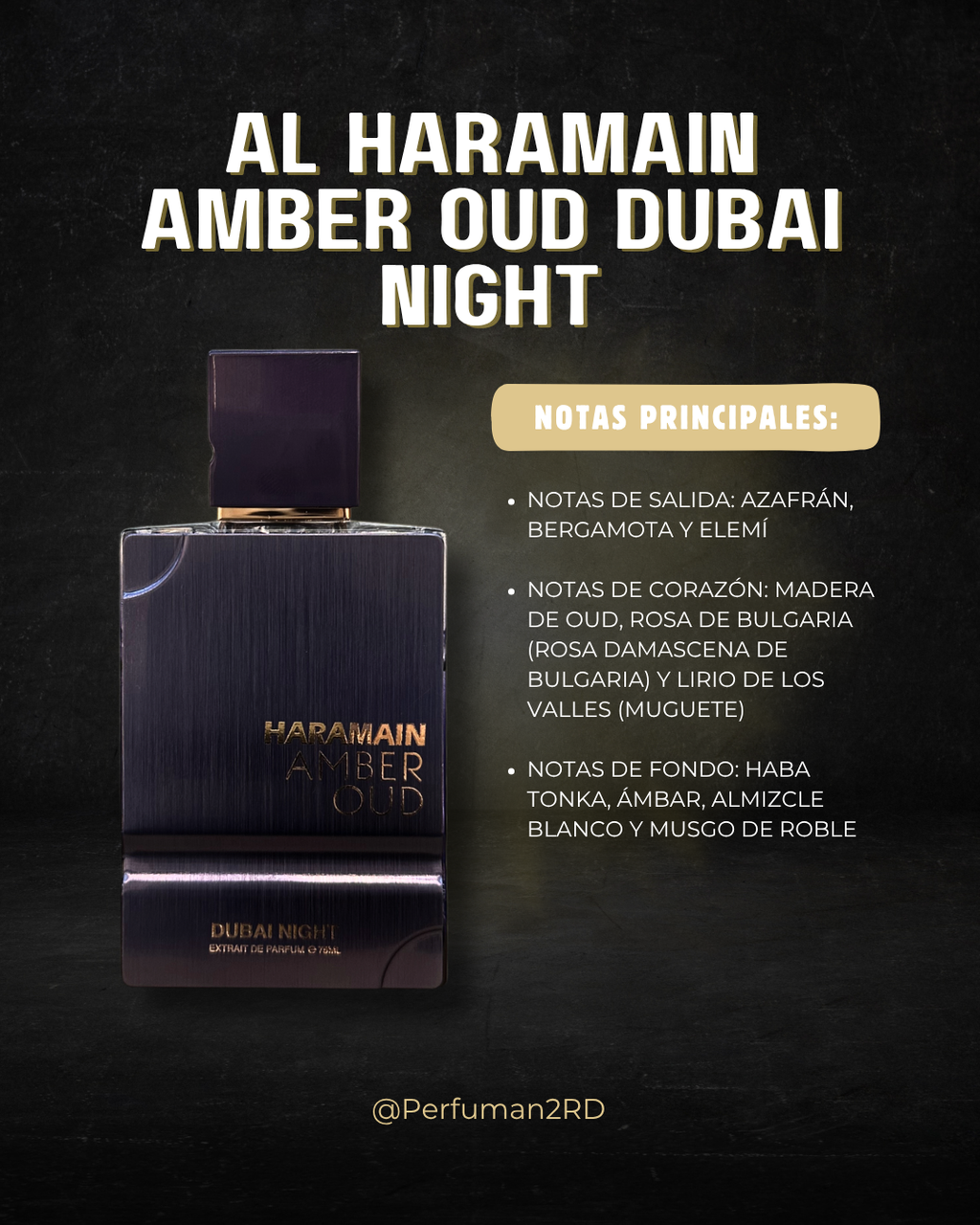 Decants Al Haramain Amber Oud Dubai Night M EXTRAIT 10ml