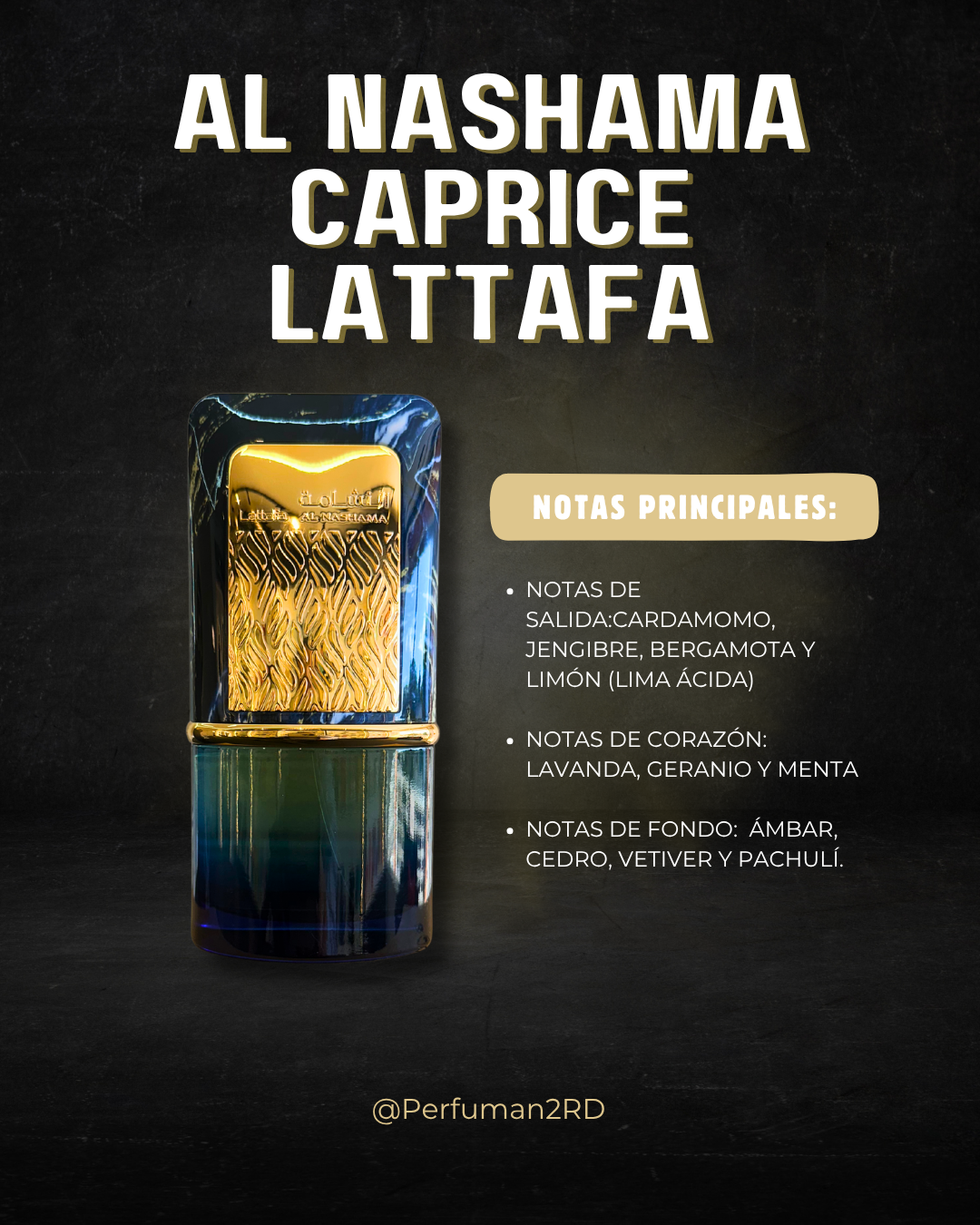 Lattafa Al Nashama CapriceU EDP 3.4 oz