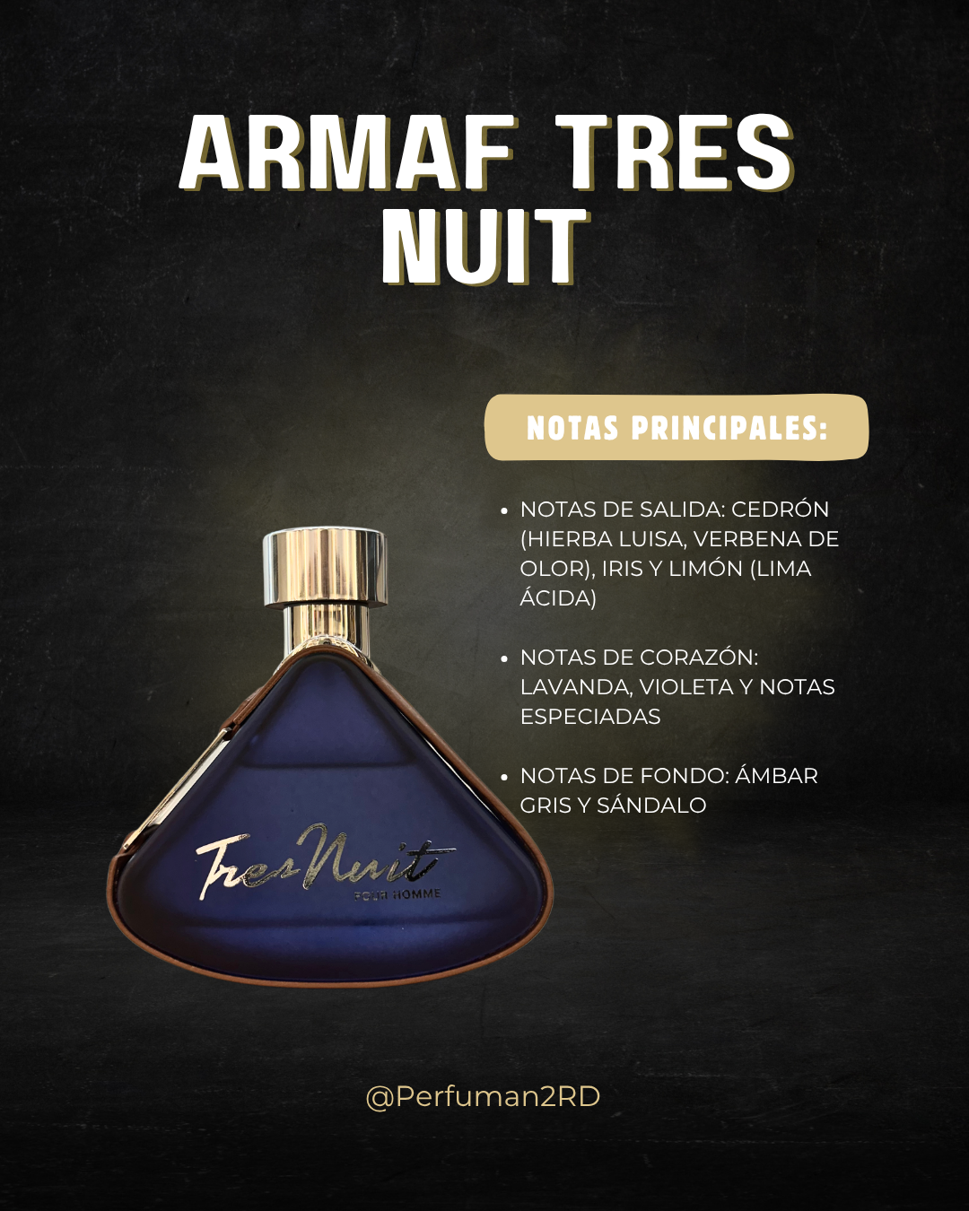 Armaf Tres nuit