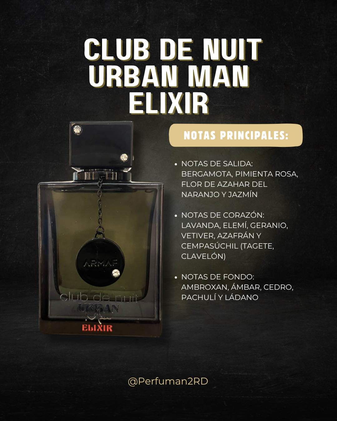 Armaf Club de Nuit Urban Man ELIXIR M EDP 3.6 oz