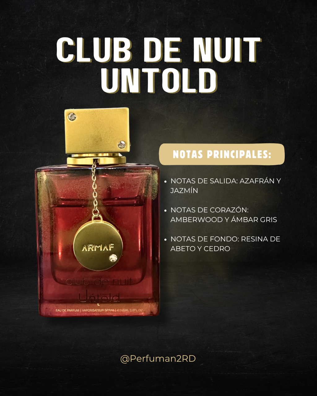 Decants Armaf Club de nuit Untold 10ml