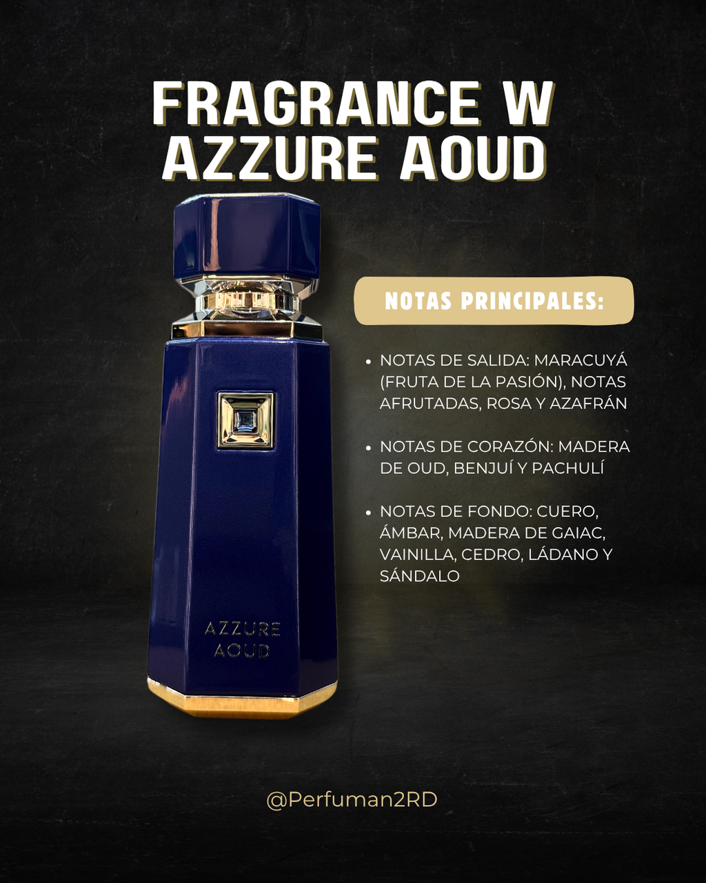 Decants Fragrance World Azzure Aoud U EDP 10ml