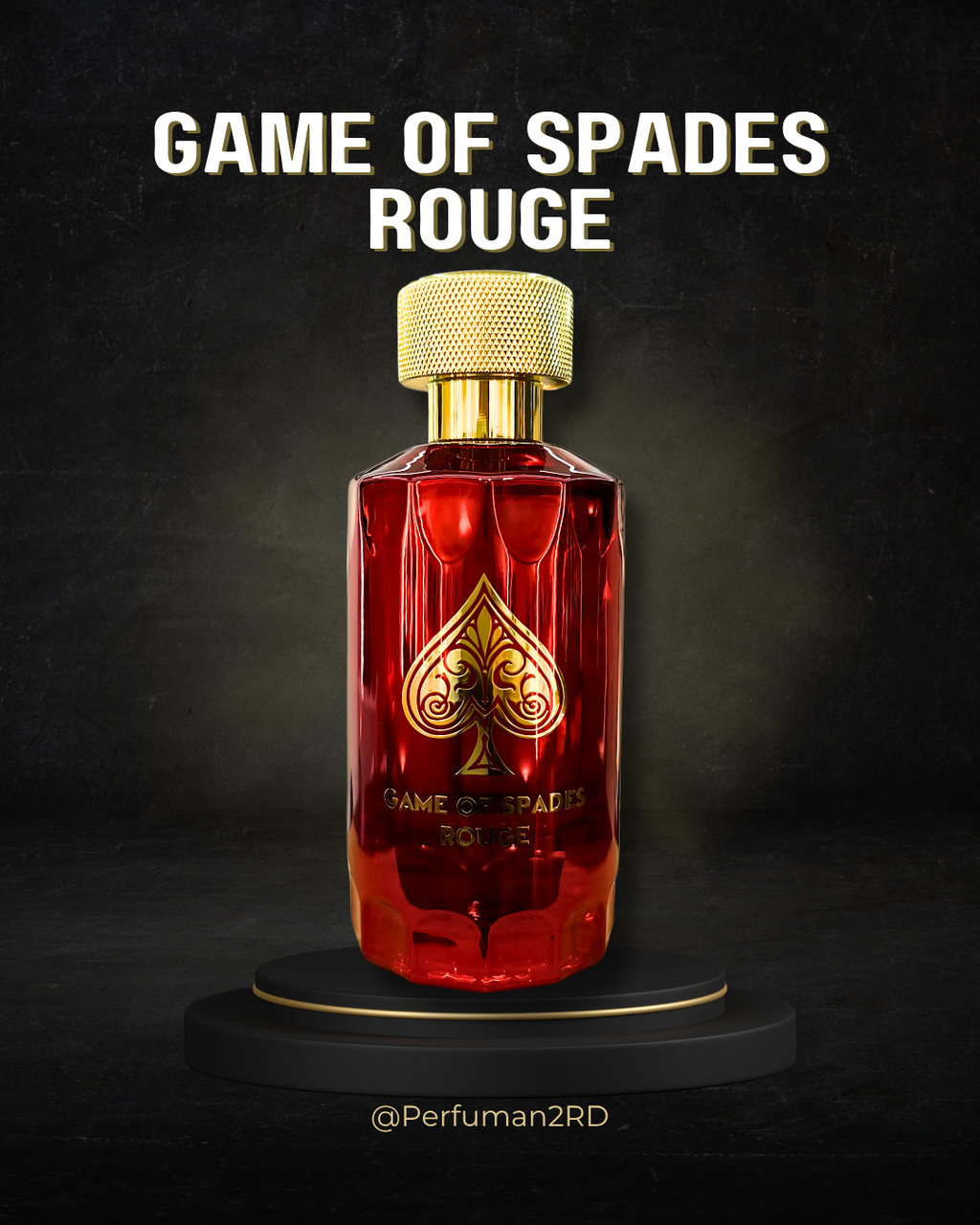 JO MILANO "GAME OF SPADES ROUGE"  3.4OZ PARFUM UNISEX