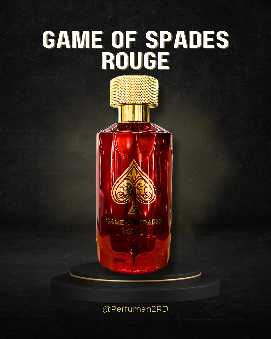 JO MILANO "GAME OF SPADES ROUGE"  3.4OZ PARFUM UNISEX