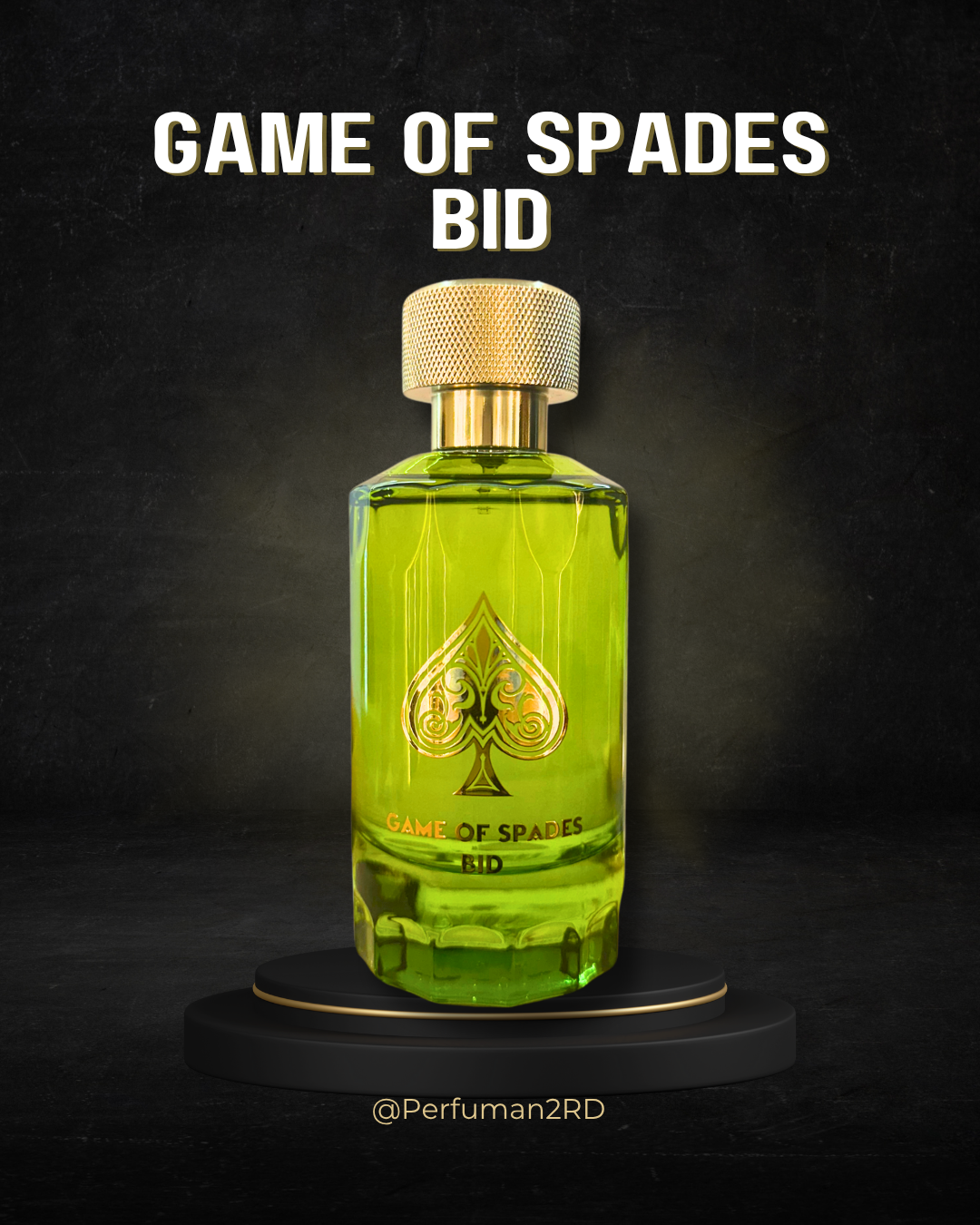 JO MILANO "GAME OF SPADES BID"  3.4OZ PARFUM UNISEX