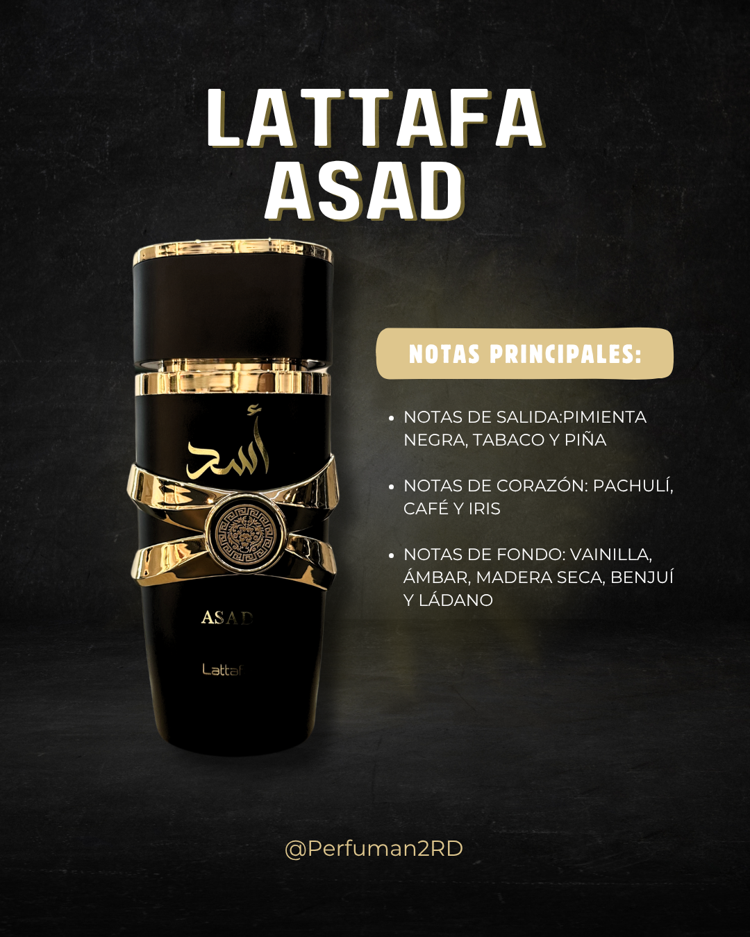 Lattafa Asad M EDP 3.4 oz