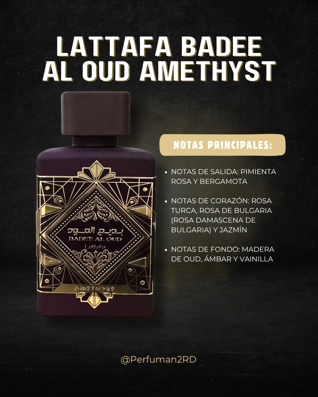 Lattafa Badee Al Oud Amethyst U EDP 3.4 oz