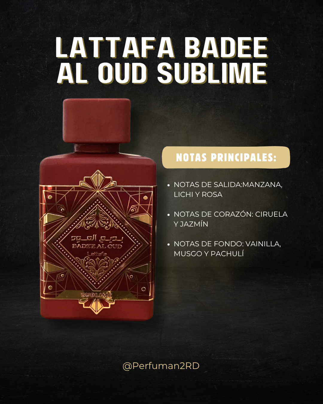 Lattafa Badee Al Oud SublimeU EDP 3.4 oz