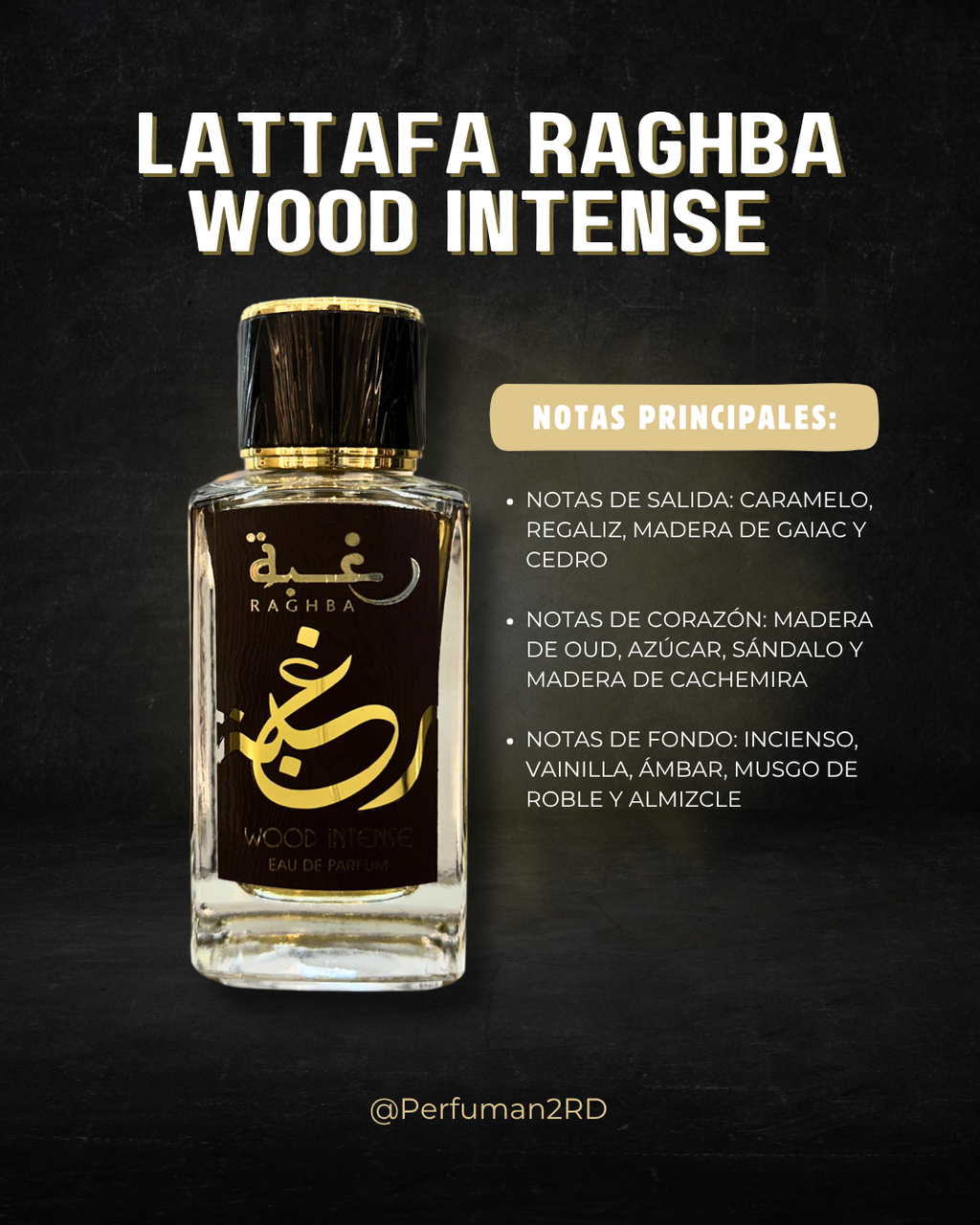 Decants Lattafa Raghba Wood intense 10ml