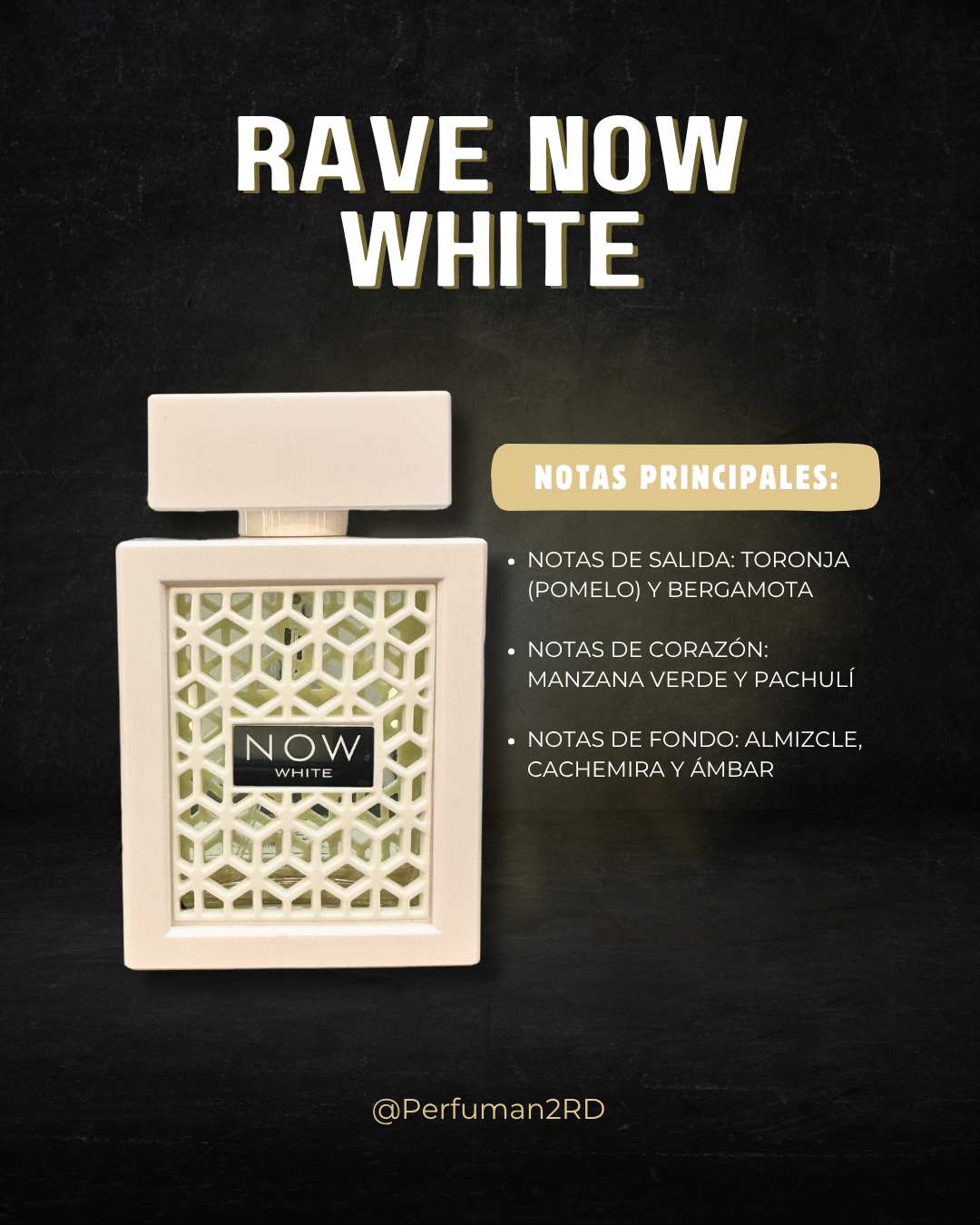 Lattafa Rave Now White M EDP 3.4oz