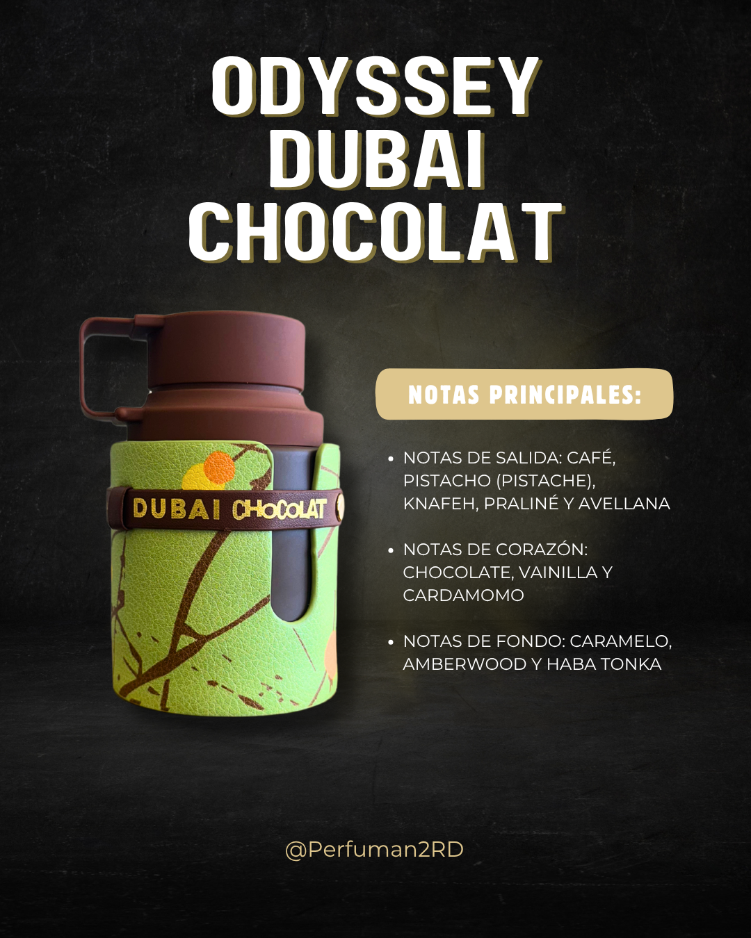 Armaf Odyssey Dubai Chocolate Gourmand Edition U EDP 3.4 oz