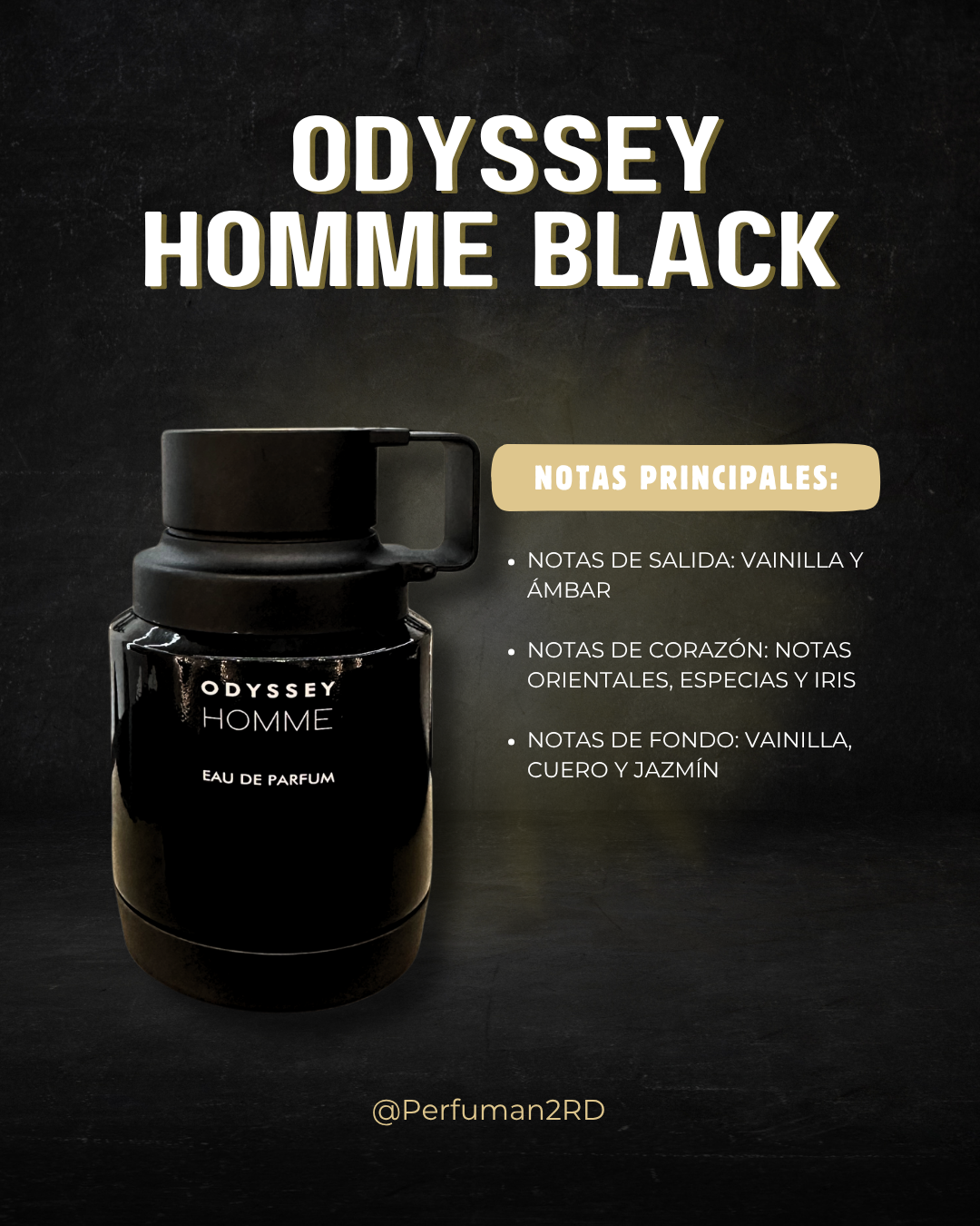 Armaf Odyssey Homme Black M EDP 2.0 oz