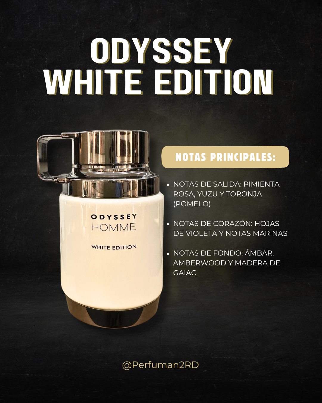 Armaf Odyssey White Edition M EDP 3.4 oz