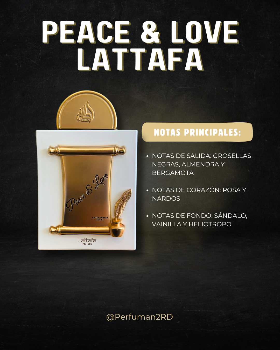 Lattafa Pride Peace And LoveU EDP 3.4 oz