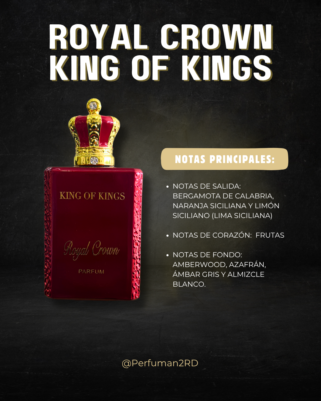 Macarena KingOf Kings Royal Crown U PARFUM 3.4 oz